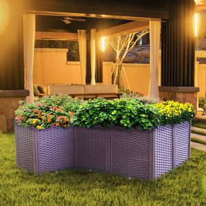 Set di Fioriere Rialzate in Plastica - 5 Contenitori per Coltivazione 20.5FT H Kit per Interni ed Esterni - Product Image 6