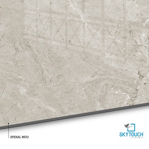 Baldosa de porcelana pulida para interiores Speral Mud, tono claro, duradera, de alta calidad, 600x600 mm. - Product Image 2