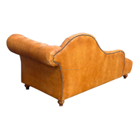 Canapé Chesterfield 2 places en cuir véritable, taille King Size, pour salon, villa, salle à manger, canapé moderne le plus vendu 2024, pas cher
