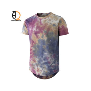 <b>Hip</b>-Hop Oversized T-Shirt Customizable 100% Cotton Knitted Long American Streetwear Embroidery Digital Print - Product Image 2