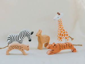 Juguetes de Animales de Granja Hechos a Mano de Madera Natural, Figuras de Animales de Madera para Niños Pequeños, Juego Educativo, Venta al por Mayor, Vietnam - Product Image 4