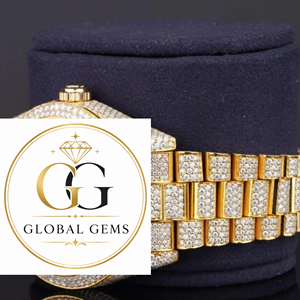 Reloj Analógico Hip Hop de Alta Calidad con Esfera Numérica Verde Moissanite para un Toque de Glamour Diario a Buen Precio - Product Image 5