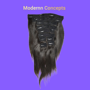 Cheveux vierges bruts vietnamiens à double trame et cuticules alignées, lisses, à clipser, style birman, pour femmes birmanes - Vente chaude - Product Image 2