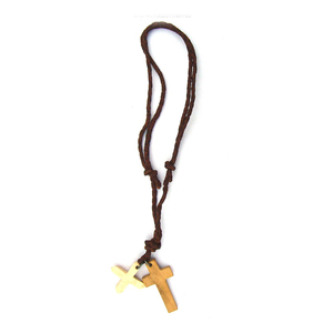 Bone Bead Heart Pendant Necklace Beaded <b>Rope</b> <b>Chain</b> Religious Christian Prayer Jewelry Unisex Gift Party Wedding High Quality - Product Image 1