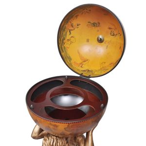 Porte-bouteilles Globe Bar Atlas Design 16,5"x16,5"x33,5" – Support élégant pour le rangement du vin - Product Image 5