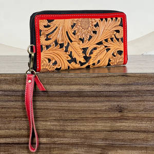 Bolso de Mano de Cuero Genuino Hecho a Mano, Estilo Western, con Cartera Desmontable para Uso Diario, de Lujo para Mujer - Product Image 4