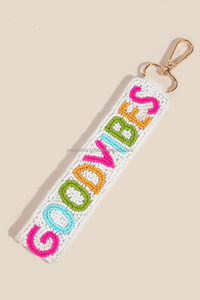 Holly Jolly Beaded Sequin <b>Hook</b> Keychain Eco-Friendly Light Weight for Christmas Charm Bag Accessory Gift Women Girls Holiday - Product Image 6