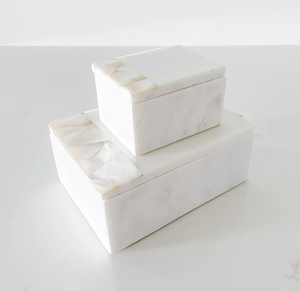 Proveedor Mayorista de Cajas de Joyería de Mármol, Caja Rectangular de Mármol, Contenedor Decorativo de Almacenamiento para Sala de Exhibición, Sala Modelo, Sala de Estar - Product Image 2