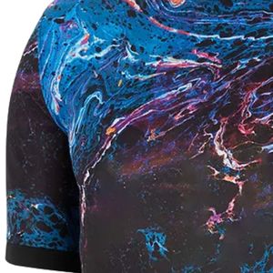 เสื้อฟุตบอลผู้ชายสีน้ำเงินพิมพ์ลายแบบซับลิเมชั่น แขนสั้น ผ้าโพลีเอสเตอร์ ชุดฟุตบอลสำหรับฝึกซ้อมและแข่งขัน - Product Image 6