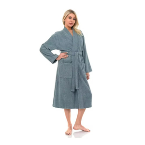 100% Cotton White Terry Cloth <b>Bath</b> Robe Bathroom Luxury Personalized Customization Set for Hotel Spa Bathrobe - Product Image 2