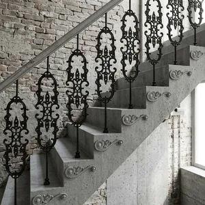 Barandilla de Hierro Premium con Diseño Decorativo Elegante para Escaleras, Balcones, Jardines, Viviendas Residenciales y Edificios Comerciales - Product Image 2