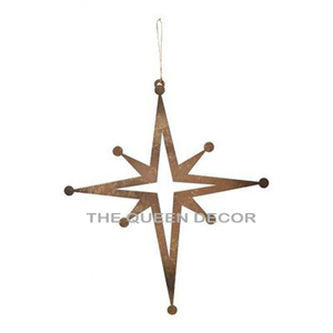 Perforated Metallic <b>Hanging</b> <b>Star</b> Christmas Decorative Festive Decor Christmas <b>Hanging</b> Fabric Santa Clause Electric - Product Image 2