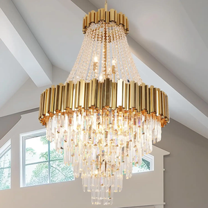 Meerosee Moderne <span class=keywords><strong>Chrome</strong></span> Lustres Suspensions En Acier Inoxydable Éclairage À La Maison <span class=keywords><strong>Suspension</strong></span> pour Salon Chambre MD85599 - Product Image 5