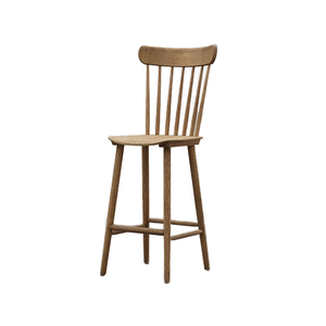 Taburete de bar moderno de Windsor, taburetes de altura de mostrador sin brazos de madera para casa de campo, sillas elegantes para desayuno, bar, cocina, pub, cafetería - Product Image 1