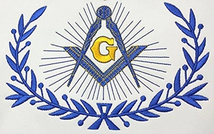 Delantal Masónico Past Master Blue Lodge con Bordado de Hilo de Seda, Regalia Masónica, Fabricante Mayorista de Artículos Personalizados de Primera Calidad - Product Image 6