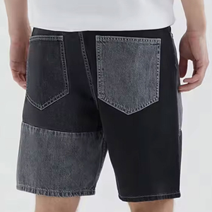 Custom Patch Work Denim Shorts Street Wear Style <b>Men's</b> <b>Jean</b> Shorts Wholesale Denim Short Pants <b>Jeans</b> <b>Men</b> OEM Serviced - Product Image 5