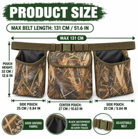 Ceinture de chasse au faisan camouflage en Oxford 600D réglable avec plusieurs poches et porte-cartouches pour la chasse aux oiseaux