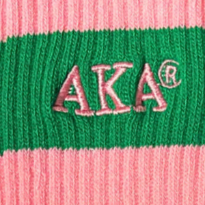 Calcetines Deportivos AKA Crew, Color Rosa y Verde, Mezcla de Algodón, Acolchados, Casuales, Medios, Transpirables, Duraderos y a la Moda - Product Image 6
