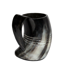 High Quality Eco-Friendly Customizable Angel Animal Love Real Ox Horn Viking Drinking Mug Handmade Durable Custom Logo Christmas - Product Image 3
