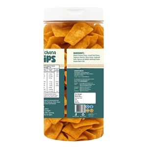 Chips de chana noires saveur Bhel Chaska, collation saine, chips de pois chiches croustillantes, riches en protéines, sans gluten, collation acidulée et croustillante - Product Image 3