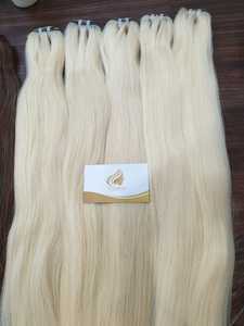 Extensions de cheveux Remy vietnamiens 100% naturels, noirs/bruns, qualité supérieure, cuticules alignées, longueur 8''-32'', double trame, effet peau - Product Image 2