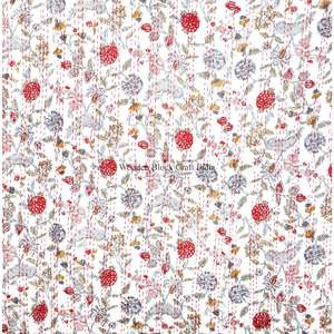 Manta Larga de Algodón Reversible con Estampado Floral, Hecha a Mano, Ecológica, Estilo Vintage Kantha, para el Hogar - Product Image 5