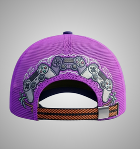 Casquette de camionneur brodée OEM, maille bleue, ajustable, unisexe, décontractée, design 6 panneaux, logo frontal - Product Image 4