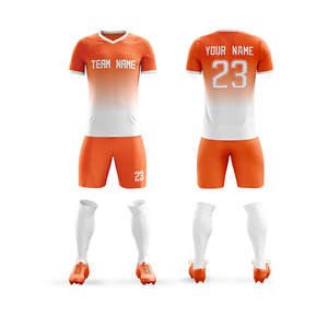 Maillots de football personnalisés respirants à manches courtes avec impression du nom de l'équipe, du numéro et du logo – Tenue de sport - Product Image 5