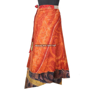 Nuevas faldas indias de seda multicapa, pareo mágico de 38 pulgadas, diseño personalizado, lo último en moda femenina. - Product Image 4