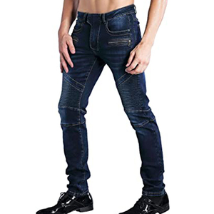 Pantalon en jean décontracté pour homme à séchage rapide, grande taille, style streetwear hip-hop ample, design décontracté avec mélange extensible - Product Image 3