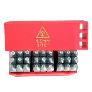 1.5mm 1/16 inch Steel Letter <b>Punch</b> <b>Set</b> A-Z 27pcs Cr-V 6150 HRC 58-62 ID Marking Storage Case OEM/ODM Taiwan - Product Image 2