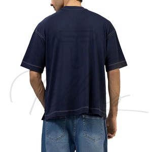 Camiseta Deportiva Personalizada para Hombre, 100% Algodón, Tejido de Punto, Corte Regular, Venta al Por Mayor OEM, con Logotipo Personalizado - Product Image 5