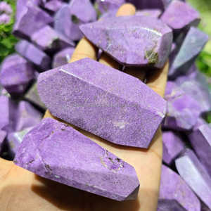 Stichtite de qualité supérieure forme libre en vrac pierre précieuse d'agate naturelle sculptée amour Reiki énergie décoration de la maison pour les cadeaux de guérison - Product Image 1