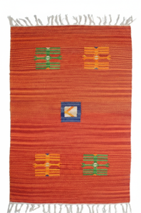 Tapis et ensembles de tapis modernes lavables, faits main, réversibles, pliables, en coton peluche à motifs floraux pour la maison, la chambre, le salon et les voyages - Product Image 4