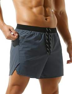 Shorts de sport pour homme de qualité supérieure, séchage rapide, pour la musculation, avec poches zippées - Product Image 1
