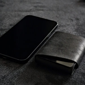 Vegetable Tanned Leather Stitchless <b>Wallet</b> Minimalist Slim Card Holder No Stitch Genuine Leather <b>Small</b> Purse SLW-0008 - Product Image 2