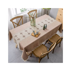 Nappes personnalisées brodées écologiques triples certifiées GOTS de 60x84 pouces, idéales pour les rassemblements spéciaux. - Product Image 6