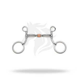 Bocado de críquet de 3 piezas con vástago suelto para entrenamiento y control de equitación - Product Image 1