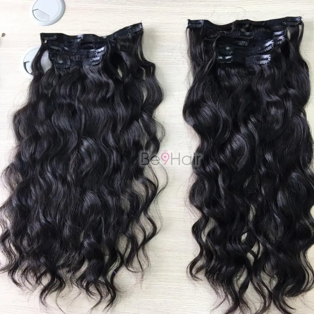 Human Hair Clip in 100 Virgin Remy clip in Hair Extension Double Drawn European DHL FEDEX