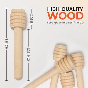 Agitador de Miel de Madera Hecho a Mano – Mini Batidor de Miel para Cocina y Regalos - Product Image 3