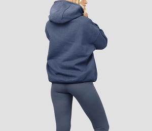 Custom Unisex Oversized Vintage Plaid Hoodie Wide Leg Sweatpants Set Premium Fleece Eco-Friendly Polyester/Cotton Winter Button - Product Image 2