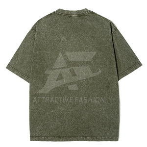 T-shirt en tissu doux au toucher, effet délavé, avec construction respirante, t-shirt premium effet délavé pour un confort quotidien - Product Image 3