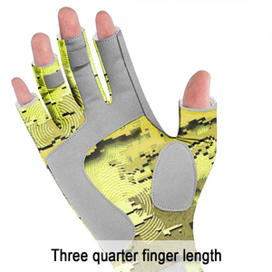 Gants de pêche personnalisés en gros – Gants de pêche d'été texturés avec grip, pour kayak, navigation, respirants, demi-doigts, équipement de sport de plein air - Product Image 4