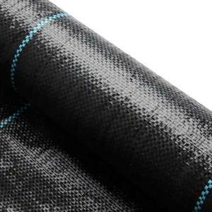 Toile de paillage agricole en plastique 5% UV, tissée, haute résistance, avec trous perforés pour le contrôle des mauvaises herbes - Product Image 2