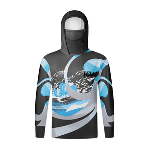 Chaqueta de Pesca de Camuflaje Personalizada de Manga Larga para Hombre, Protección Solar UPF 50, con Capucha, Transpirable, de Poliéster, que Absorbe la Humedad - Product Image 3