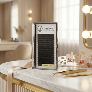 ขนตาปลอมแบบคลาสสิค Lashya  ถาดขนตาใย PBT  ผิวสัมผัสด้าน  ขายส่งอุปกรณ์ขนตาสำหรับมืออาชีพ - Product Image 1