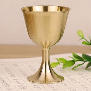 Laiton Plaqué Argent Verres À Vin - Product Image 5