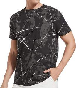 Printed Loose Fitting Men's Short Sleeved T-shirt, High-quality Street Style Printed T-shirt - Product Image 1