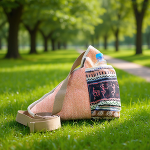 Sac à bandoulière en coton et chanvre pour femme - Product Image 3