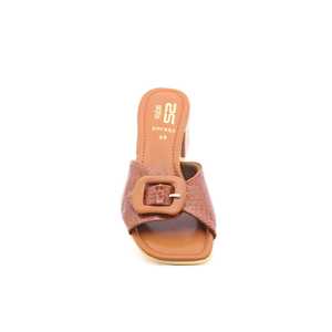 FR7887 Pantoufles de sport formelles marron - Product Image 1